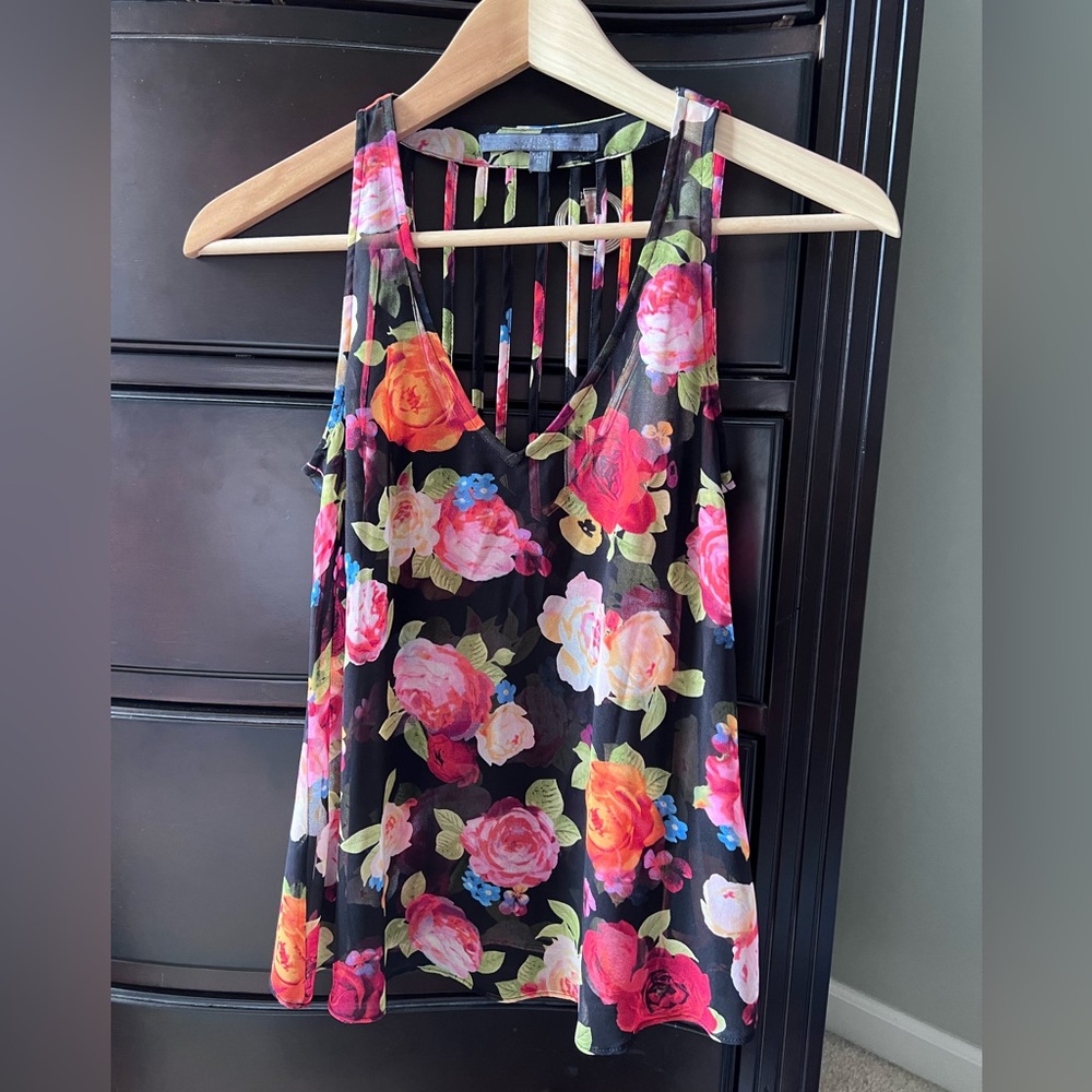 Guess sheer floral top